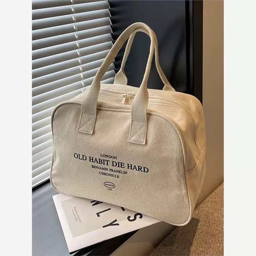 新款帆布行李包收纳布包