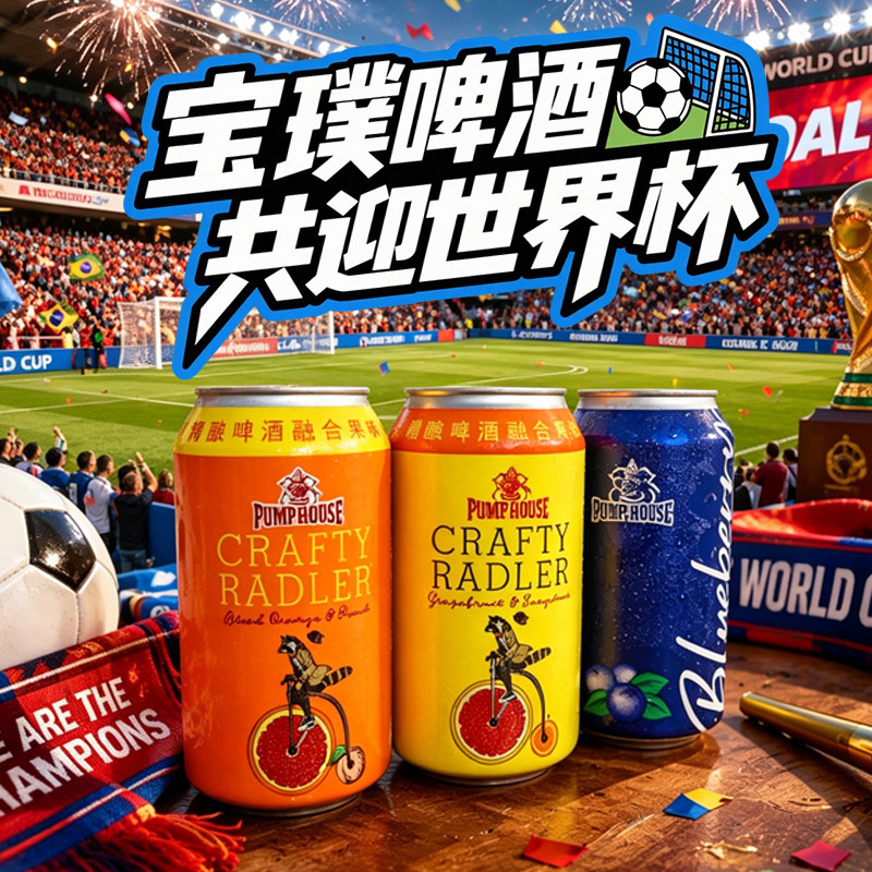 宝璞酿造果啤精酿啤酒血橙葡萄蓝莓水果小麦果酒ipa生鲜啤比利时