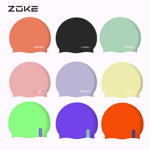 洲克硅胶泳帽男女通用防水舒适