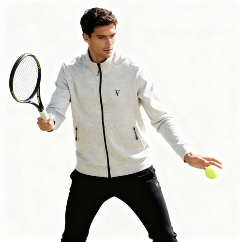 二件套网球服秋冬保暖运动套装立领拉链单上衣运动休闲九分裤开叉