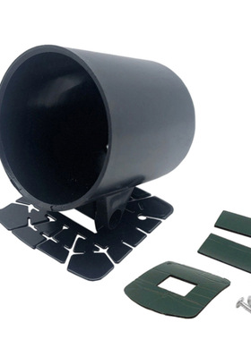 2寸（52mm)汽车仪表杯 黑色改装仪表支架 碳纹色仪表罩水平放置