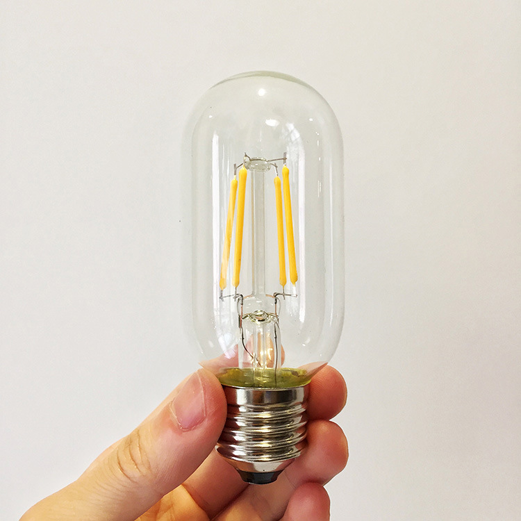 T45复古爱迪生仿古灯泡暖光/白光 E27螺口LED节能灯泡4W 现货供应