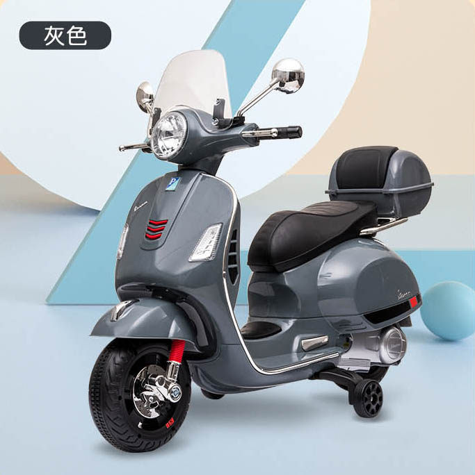 vespa mini儿童电动摩托车可坐人3-8岁男女孩充电宝宝玩具电瓶车