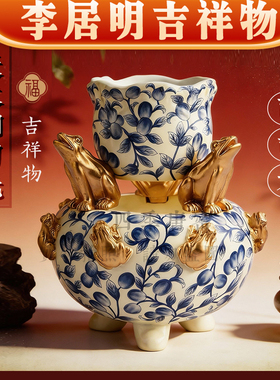 香港李居明2026马年九运 西南天水卸刀光 财位工艺吉祥物摆件