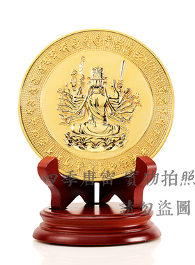 四季唐密铜准提佛母镜