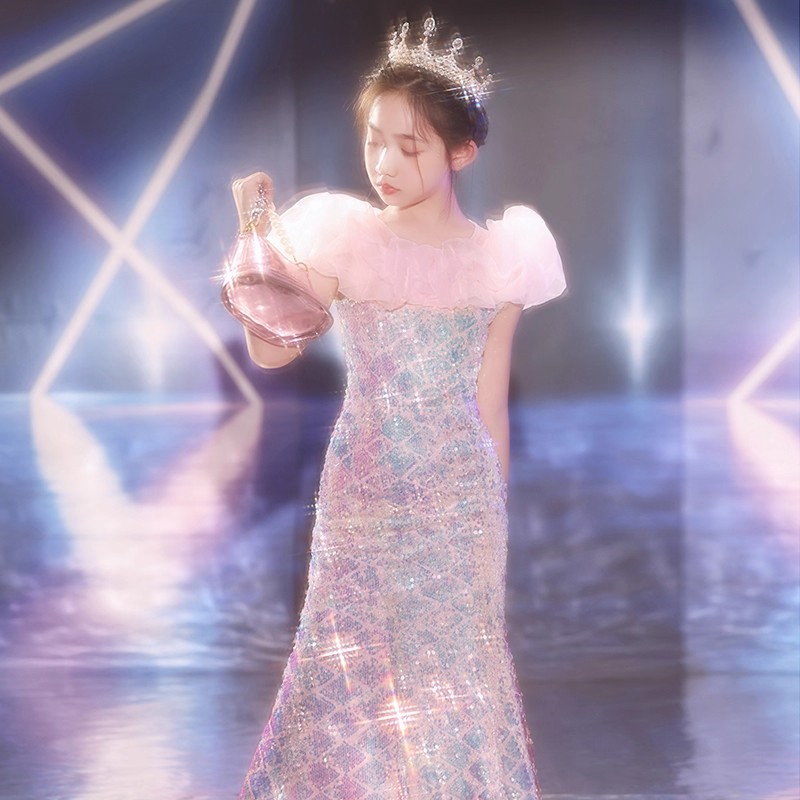 主持走秀美人鱼轻奢生日超闪小众