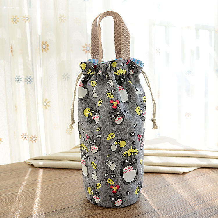 保温壶特大号2000 1800保温杯套双层结实环保帆布户外便携水壶套