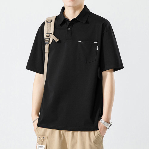 夏天男装短袖t恤带领POLO衫t桖