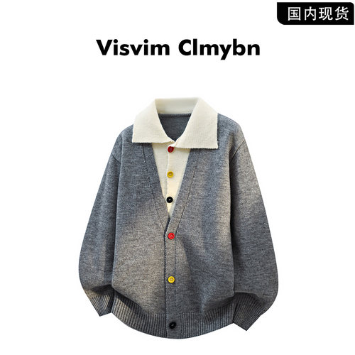 VISVIMCLMYBN假两件针织开衫