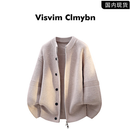 VISVIMCLMYBN秋冬拉链针织开衫