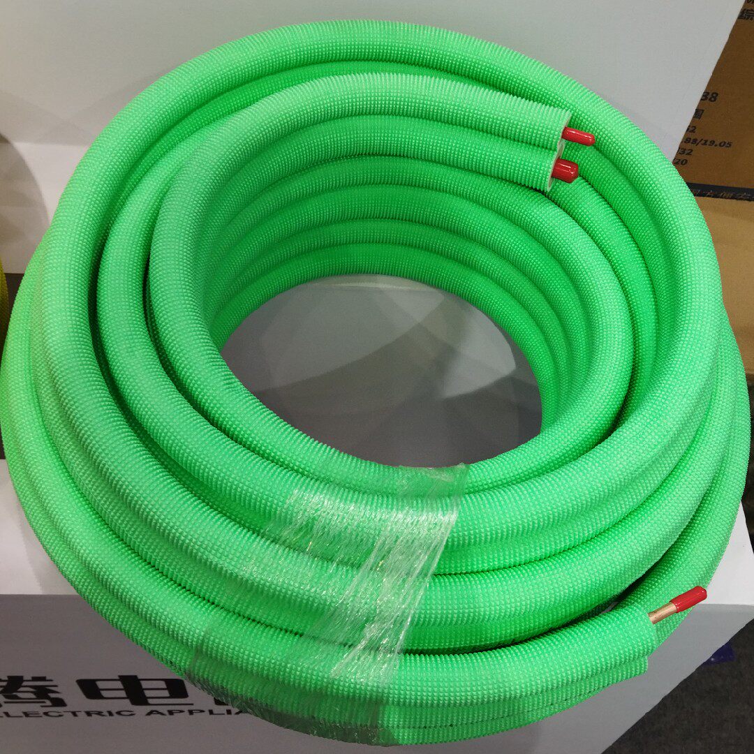 乐腾保能中央空调pe保温管pe被覆铜管日本jis标准一体成型被覆管