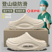 女款 2025新款 冬季 医用手术室拖鞋 室内家居防水防滑厚底保暖棉鞋 男