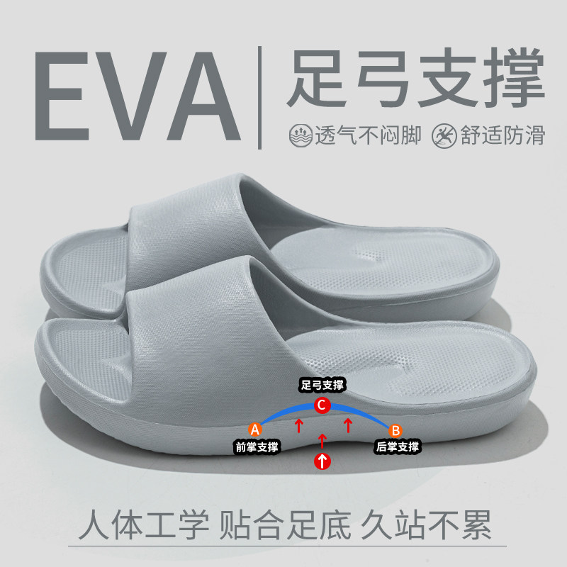 足弓支撑拖鞋男款2025新款室内家居EVA浴室洗澡防滑按摩凉拖鞋女,居家布艺,居家凉拖/凉鞋,淘宝优惠券,粉丝福利购,淘宝优惠卷