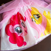 短裙半身裙网纱裙公主裙卡通粉色百褶裙90 宝莉夏季 小马驹童装 130