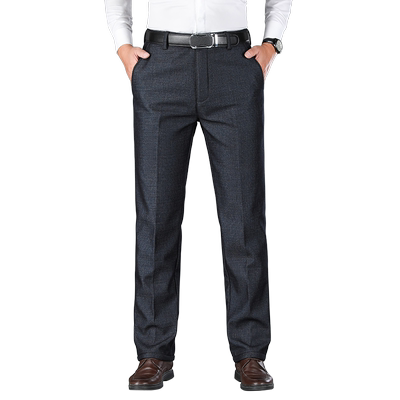 羊羔绒裤子男款中老年加绒休闲裤