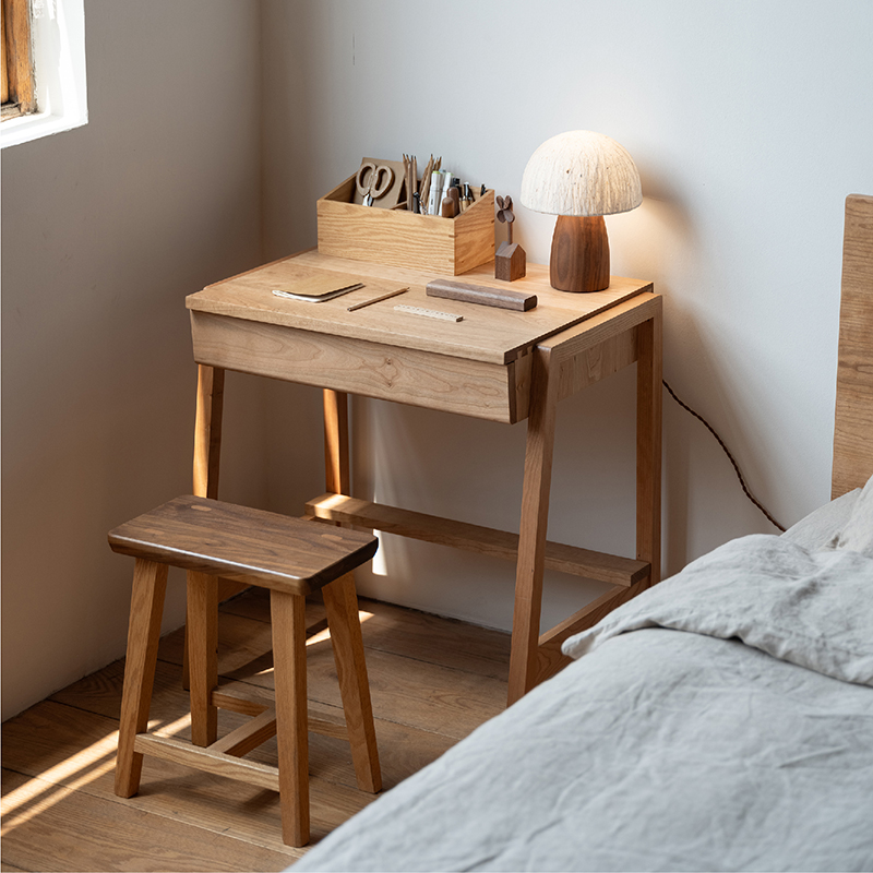 MUMO木墨 好好课桌2.0 简约现代书桌书房卧室樱桃木实木学习桌子