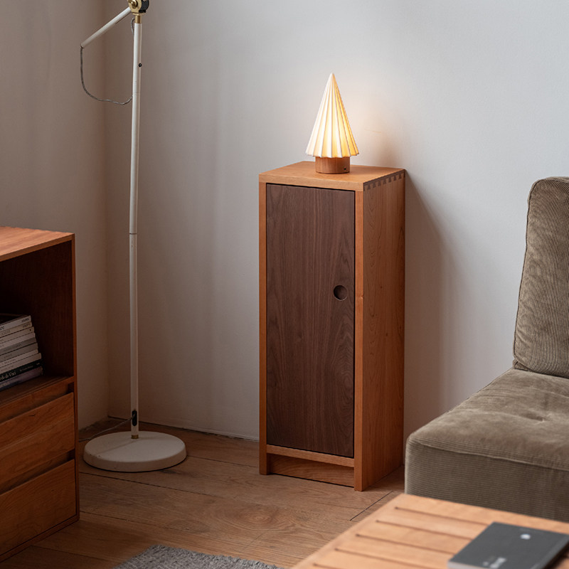 MUMO木墨 茶空间单门小边柜2.0 原木樱桃木小茶柜茶室客厅柜子,住宅家具,家用陈列柜,淘宝优惠券,粉丝福利购,淘宝优惠卷