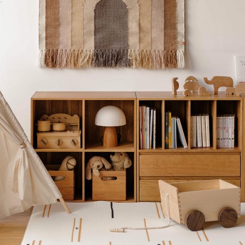 木墨半墙边柜成人组装