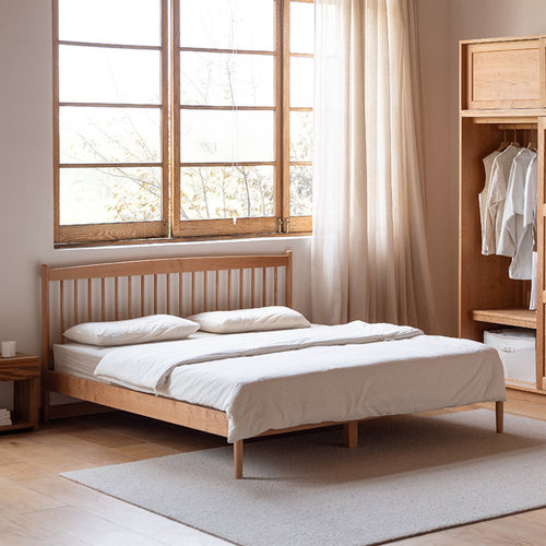 木墨1.8米床温莎床实木床双人床