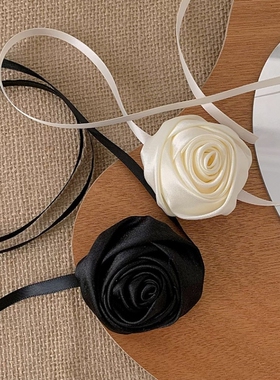 玫瑰复古vintange小花森女系choker项圈锁骨链