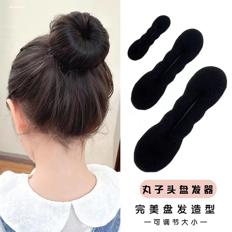 加厚盘发器丸子头花苞头海绵卷发棒发箍美发用品儿童成人用