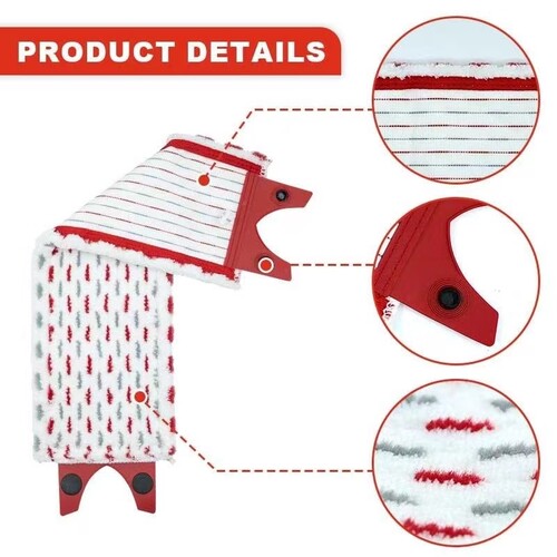 适配o-cedar ProMist MAX蒸汽拖把布微力达vileda平板拖把替换头