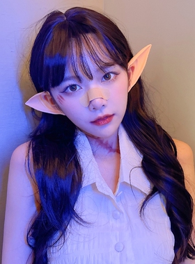 万圣节cos精灵耳发夹阿凡达耳朵妖精天使耳朵成人道具舞会派对女