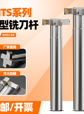 T型铣刀杆 cnc加工中心直柄侧铣开槽铣刀T型铣刀杆 三面刃槽刀