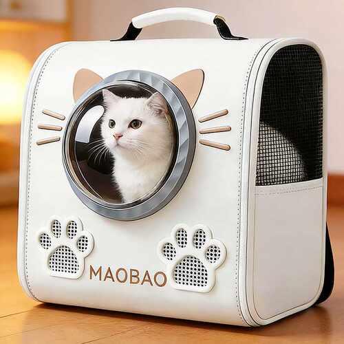 猫包太空舱双肩包大容量宠物背包书包便携外出猫咪狗狗防应激猫笼