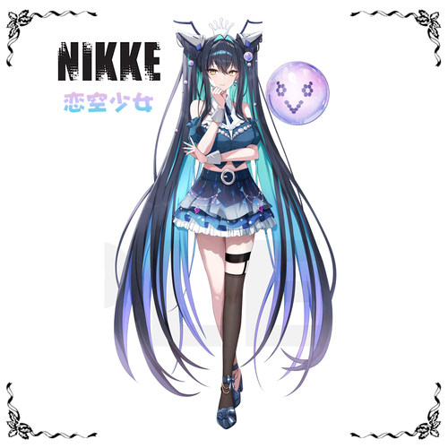 【恋空少女】打样中NIKKE胜利女神妮姬美人鱼打歌服女仆蛋糕