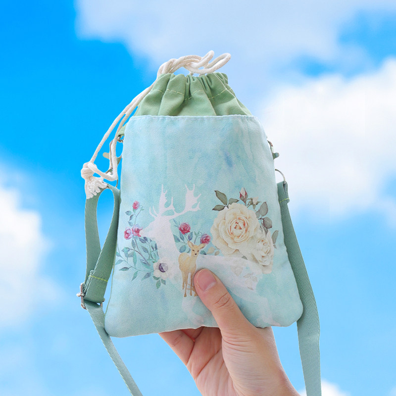 可爱手机包女斜挎迷你小包包2025新款夏天散步轻便手腕布袋零钱包,箱包皮具/热销女包/男包,手机包,淘宝优惠券,粉丝福利购,淘宝优惠卷