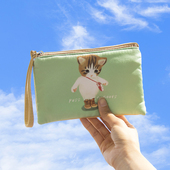 学生可爱装 大屏手机包女迷你手拿2026新款 韩版 卡钥匙零钱布艺小包