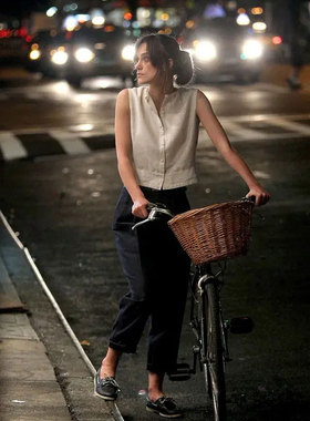 再次出发Begin Again 极简风百搭纯亚麻背心干爽亲肤实用无袖上衣