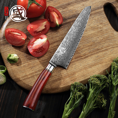 日本三本盛VG10大马士革进口菜刀