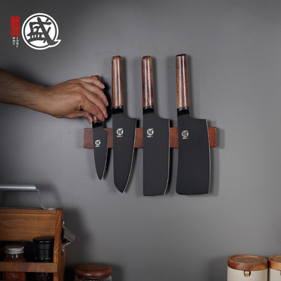 日本三本盛免打孔磁吸刀架