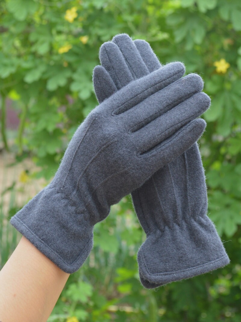 AUTUMN AND WINTER WARM GLOVES WOMENS WOOL WINTER LADIES FINGER THIN SOLID COLOR WOMENS TOUCH SCREEN CYCLING CASUAL FASHION