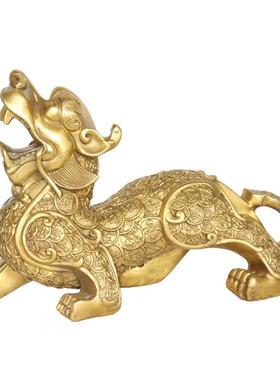 厂家铜貔貅摆件铜器礼品装饰金钱貔貅