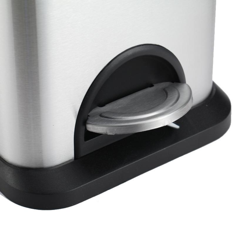 ih947603不oue锈钢垃圾桶长方形脚踏垃圾桶1s5升厨房酒店卫间现生