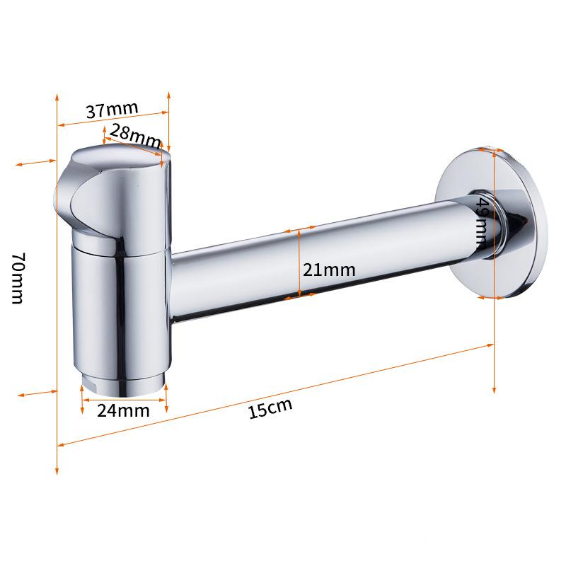 全铜简约加长生间把池水龙头快开单冷浴室家拖用出S水嘴Z23卫01