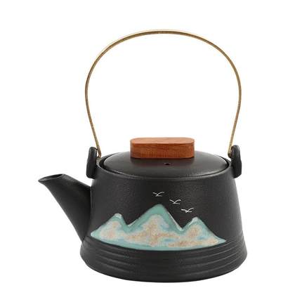 便携式旅行茶具套装户外露营家用陶瓷泡茶壶茶杯国潮商务伴手礼品