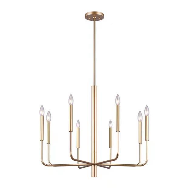 美式树餐枝形烛吊灯铁约艺现代简复古工业风厅吧台法式蜡客厅吊灯