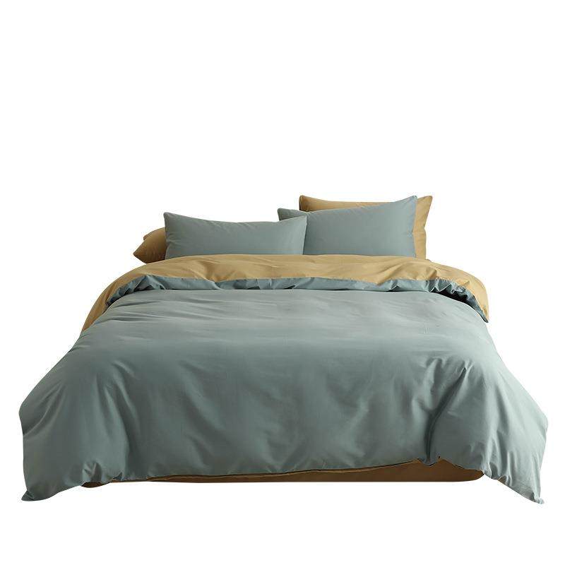 碳素陶瓷磨毛四件套轻奢100支长绒棉床单被套床笠秋冬加厚保暖