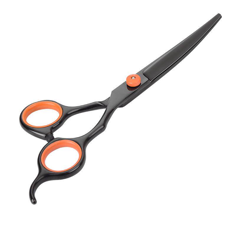 黑橙宠物剪刀美容剪套装理发猫狗美发工具剪刀上下翘弯剪平牙剪