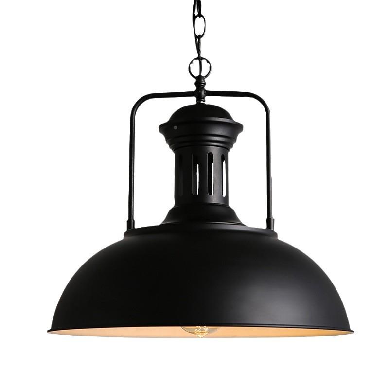 loft旧工业风吊灯古怀餐厅服装店火锅店锅铁艺酒复吧台led盖吊灯