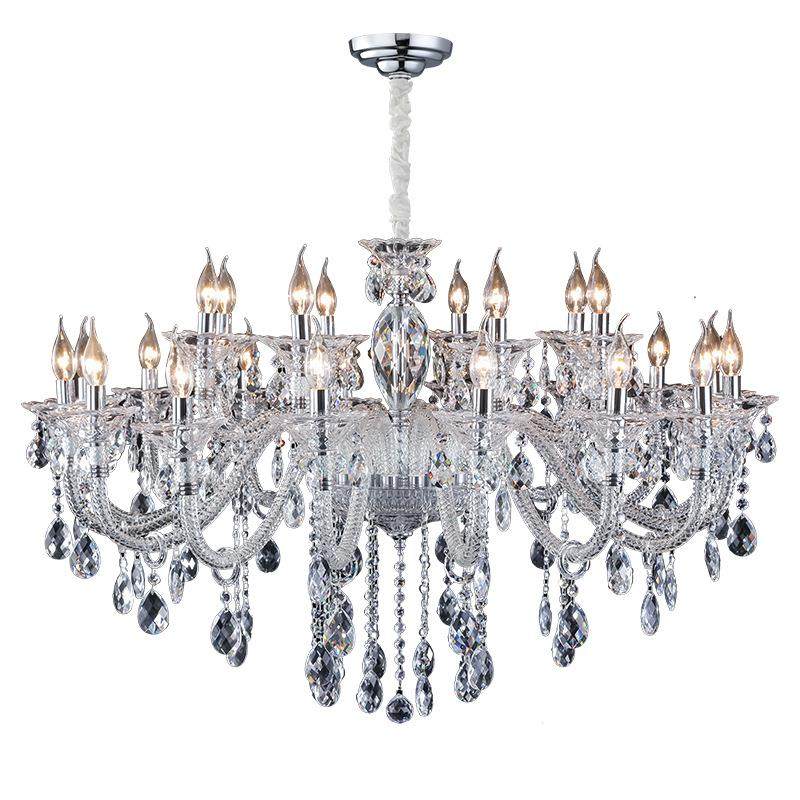 2024新款轻奢欧式客厅水晶吊灯高端大气餐厅卧室灯法式别墅大厅灯