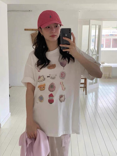 春上新鸡蛋家Kitty猫短袖T恤