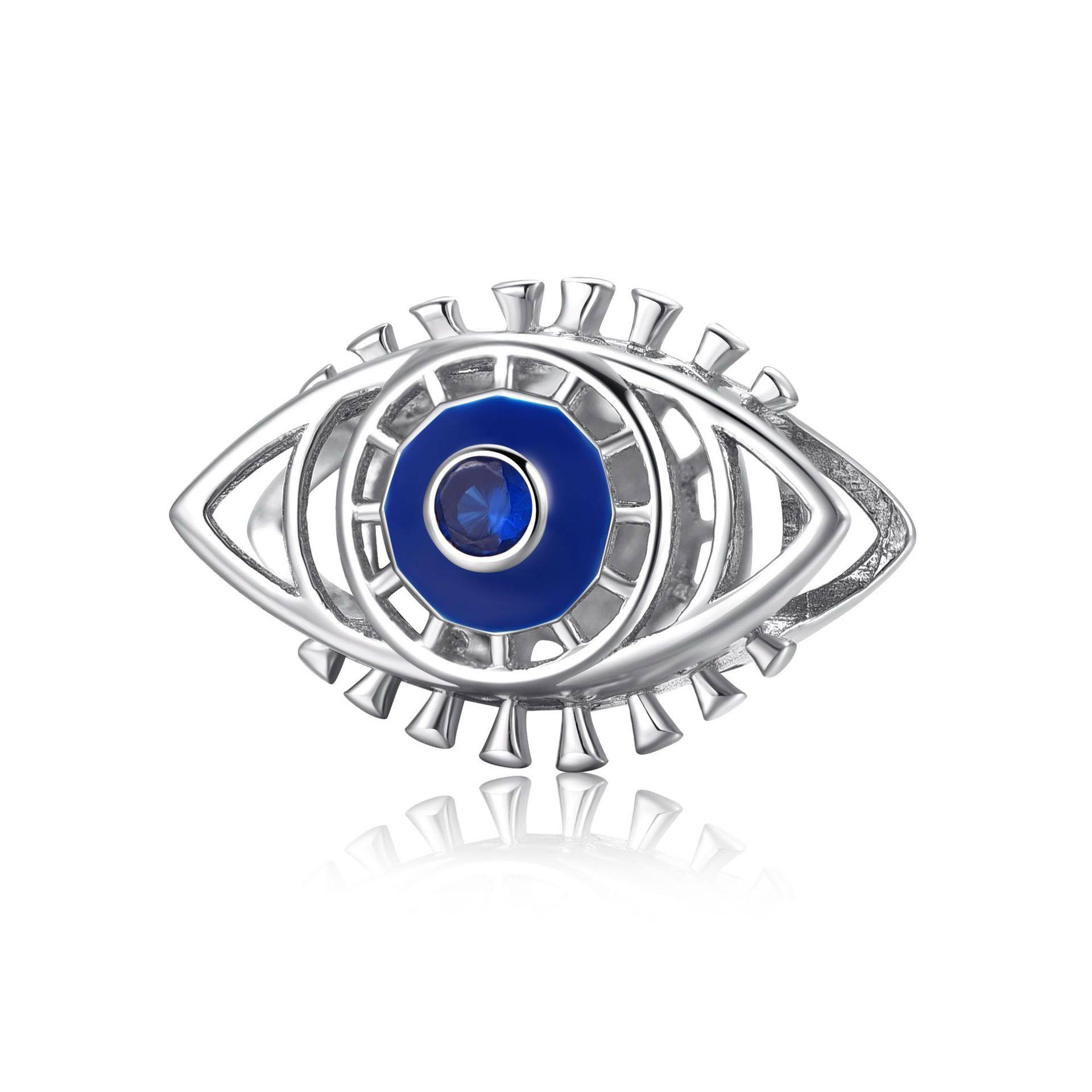 原创设计925纯银蓝色恶魔之眼睛珠子小众设计diy散珠手链饰品配件,珠宝/钻石/翡翠,DIY配件,淘宝优惠券,粉丝福利购,淘宝优惠卷