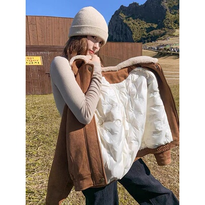 棉服2025冬季新款百搭加厚夹克女