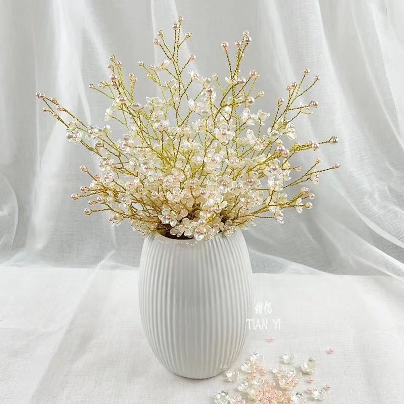 幸福花材料包手工串珠制作花朵diy配件16mm四叶花花瓣珠子套餐,玩具/童车/益智/积木/模型,手工串珠/穿珠/首饰编织,淘宝优惠券,粉丝福利购,淘宝优惠卷