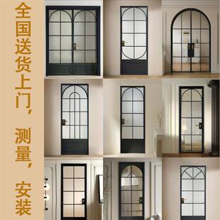 法式复古门铝合金玻璃卫生间门厕所门厨房浴室平开门阳台门门联窗